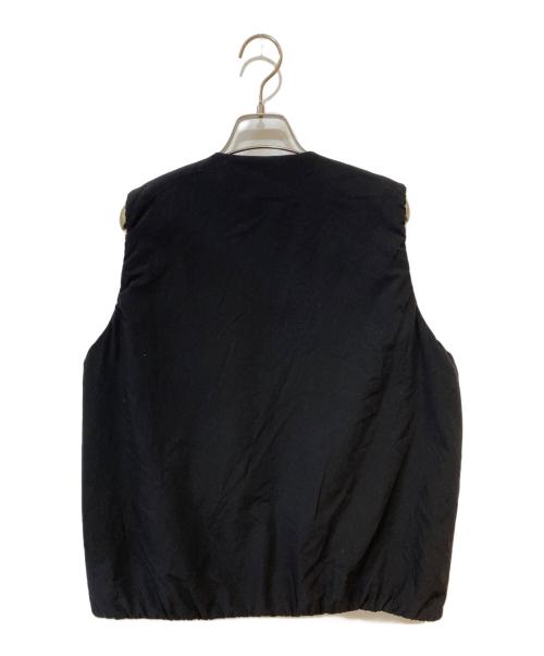 DANTON（ダントン）DANTON (ダントン) COLLARLESS ZIP VEST ブラック サイズ:Mの古着・服飾アイテム