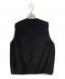 DANTON (ダントン) COLLARLESS ZIP VEST ブラック サイズ:M：8000円