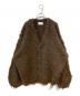 soerte（ソエルテ）の古着「SUPER VOLUME SHAGGY KNIT CARDIGAN」｜ブラウン