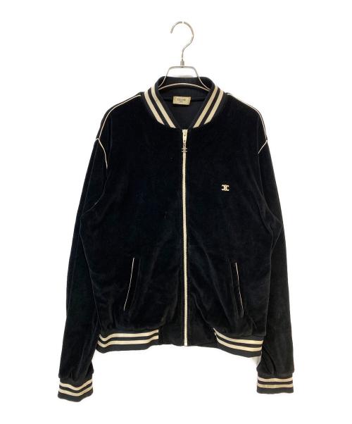 CELINE（セリーヌ）CELINE (セリーヌ) トリオンフ ベロアジャケット ブラック サイズ:Sの古着・服飾アイテム