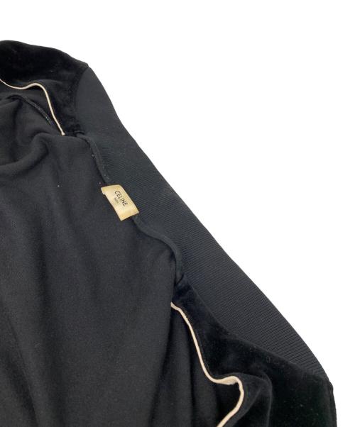 CELINE（セリーヌ）CELINE (セリーヌ) トリオンフ ベロアジャケット ブラック サイズ:Sの古着・服飾アイテム