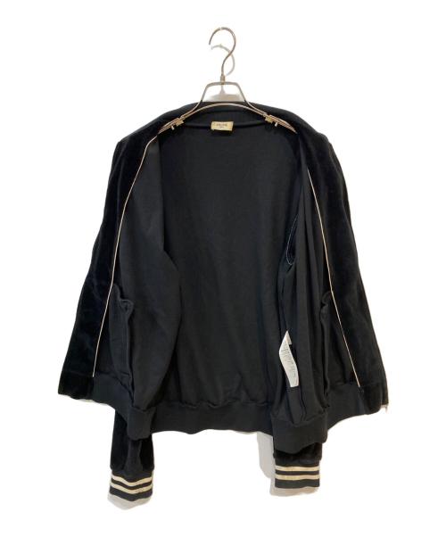 CELINE（セリーヌ）CELINE (セリーヌ) トリオンフ ベロアジャケット ブラック サイズ:Sの古着・服飾アイテム