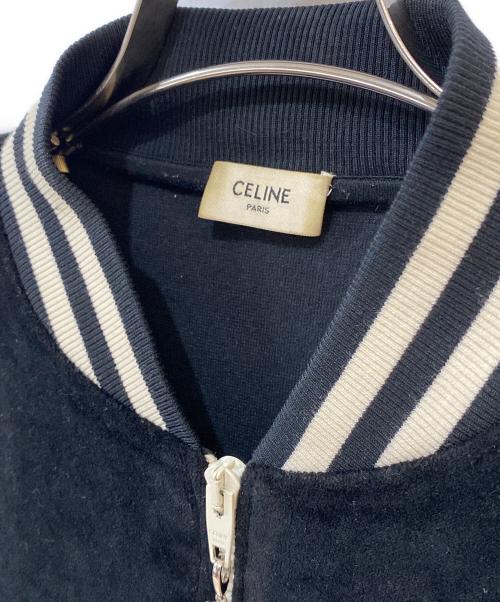 CELINE（セリーヌ）CELINE (セリーヌ) トリオンフ ベロアジャケット ブラック サイズ:Sの古着・服飾アイテム