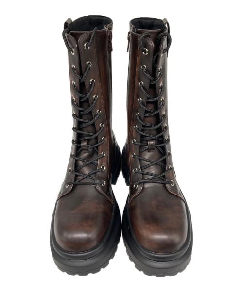 Ameri（アメリ）AMERI (アメリ) LACE UP TANK SOLE BOOTS ブラウン サイズ:Mの古着・服飾アイテム