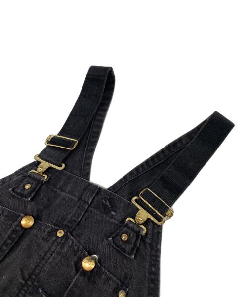 CarHartt（カーハート）CarHartt (カーハート) キルト裏地 ダックビブ オーバーオール ブラック サイズ:W34×L34の古着・服飾アイテム