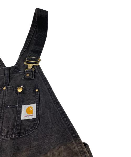 CarHartt（カーハート）CarHartt (カーハート) キルト裏地 ダックビブ オーバーオール ブラック サイズ:W34×L34の古着・服飾アイテム