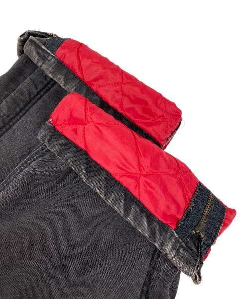 CarHartt（カーハート）CarHartt (カーハート) キルト裏地 ダックビブ オーバーオール ブラック サイズ:W34×L34の古着・服飾アイテム