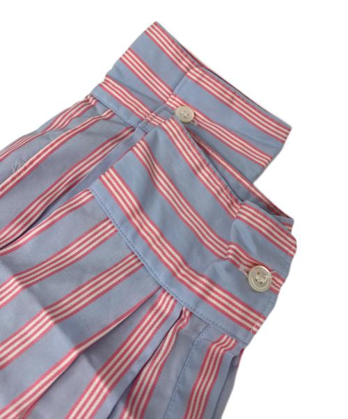 COMME des GARCONS HOMME PLUS（コムデギャルソンオムプリュス）COMME des GARCONS HOMME PLUS (コムデギャルソンオムプリュス) ストライプ チェック 切替シャツ ブルー サイズ: Mの古着・服飾アイテム