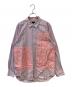 COMME des GARCONS HOMME PLUS（コムデギャルソンオムプリュス）の古着「ストライプ チェック 切替シャツ」｜ブルー