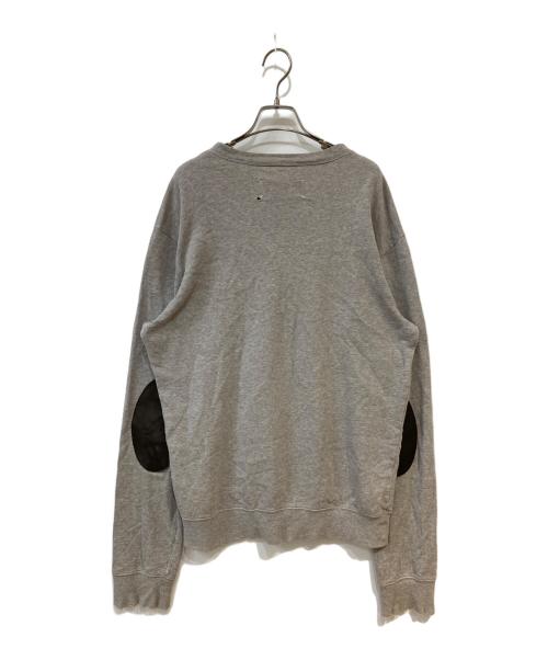 Maison Margiela（メゾンマルジェラ）Maison Margiela (メゾンマルジェラ) エルボーパッチ スウェット ライトグレー サイズ:48の古着・服飾アイテム