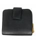 Yves Saint Laurent (イヴサンローラン) CHEVRETTE 2A シェブレッテ2A YSLロゴ ラウンドファスナーウォレット ブラック：16000円