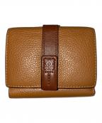 LOEWEロエベ）の古着「トライフォールドウォレット」｜ベージュ