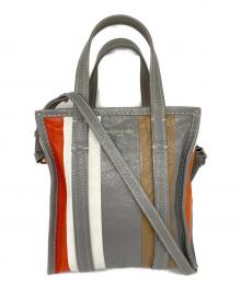 BALENCIAGA（バレンシアガ）の古着「ラムスキン バザール ショッパー XS サッチェルバッグ」｜グレー