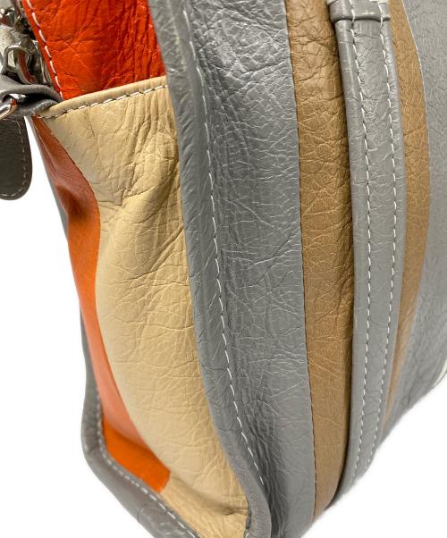 BALENCIAGA（バレンシアガ）BALENCIAGA (バレンシアガ) ラムスキン バザール ショッパー XS サッチェルバッグ グレーの古着・服飾アイテム