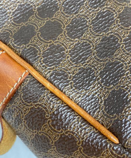 CELINE（セリーヌ）CELINE (セリーヌ) マカダム柄 ハンドバッグ ブラウンの古着・服飾アイテム