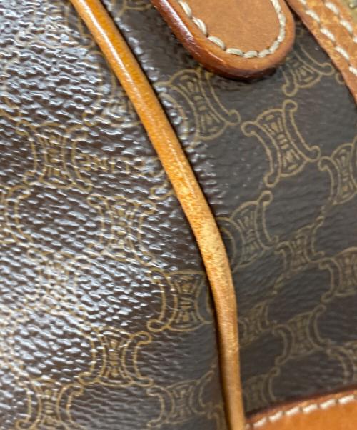 CELINE（セリーヌ）CELINE (セリーヌ) マカダム柄 ハンドバッグ ブラウンの古着・服飾アイテム