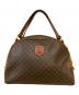 CELINE（セリーヌ）の古着「マカダム柄 ハンドバッグ」｜ブラウン