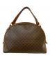 CELINE (セリーヌ) マカダム柄 ハンドバッグ ブラウン：40000円