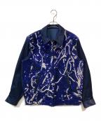 KUONクオン）の古着「TANGLED YARN BLOUSON」｜ネイビー