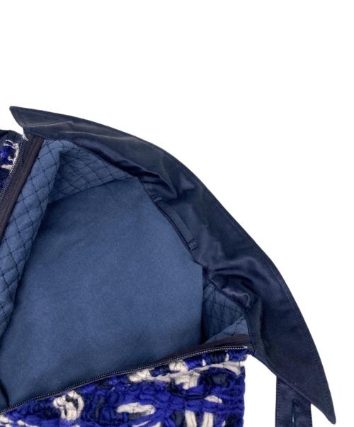 KUON（クオン）KUON (クオン) TANGLED YARN BLOUSON ネイビー サイズ:Mの古着・服飾アイテム