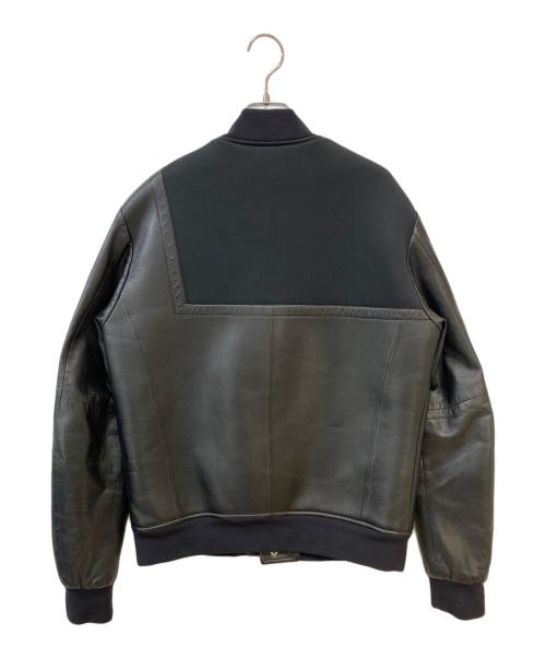 EMPORIO ARMANI（エンポリオ アルマーニ）EMPORIO ARMANI (エンポリオ アルマーニ) ラムレザージャケット ブラック サイズ:50の古着・服飾アイテム