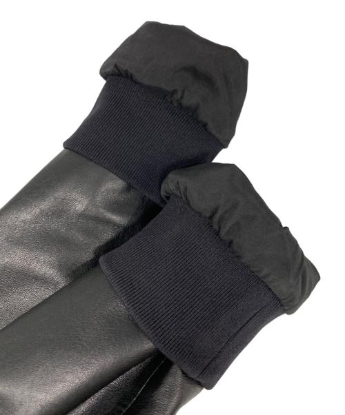 EMPORIO ARMANI（エンポリオ アルマーニ）EMPORIO ARMANI (エンポリオ アルマーニ) ラムレザージャケット ブラック サイズ:50の古着・服飾アイテム