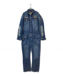 VANSON（バンソン）の古着「スター デニムオールインワン」｜ブルー