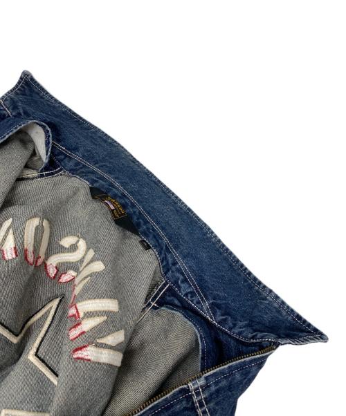 VANSON（バンソン）VANSON (バンソン) スター デニムオールインワン ブルー サイズ:XLの古着・服飾アイテム