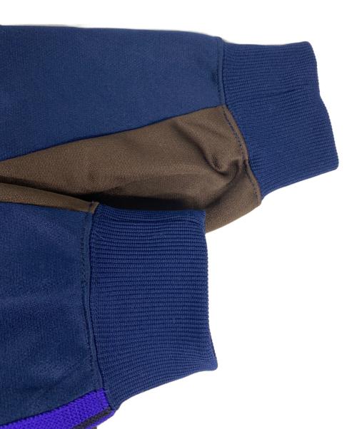 Needles（ニードルズ）Needles (ニードルズ) SSZ (エスエスズィー) Track Polo Neck Shirt ネイビー×ブラウン サイズ:Mの古着・服飾アイテム