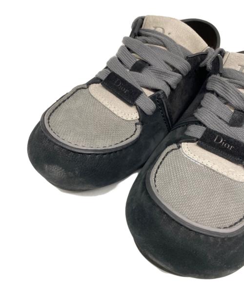 Dior（ディオール）Dior (ディオール) ROADIE ダービーシューズ ブラック×グレー サイズ:41の古着・服飾アイテム