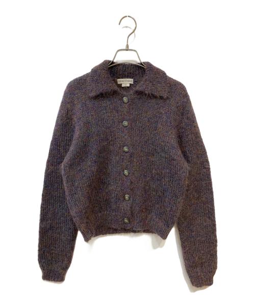 EMPORIO ARMANI（エンポリオ アルマーニ）EMPORIO ARMANI (エンポリオ アルマーニ) 襟付モヘアカーディガン ブラウン サイズ: Mの古着・服飾アイテム