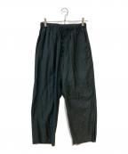 YOKEヨーク）の古着「PIXEL LOW PLAID EASY PANTS」｜ブラック