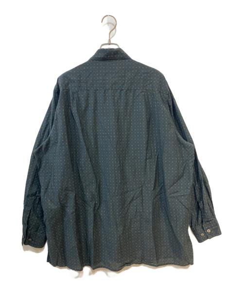 YOKE（ヨーク）YOKE (ヨーク) PIXEL LOW PLAID OPEN COLLAR SHIRT ブラック サイズ:2の古着・服飾アイテム