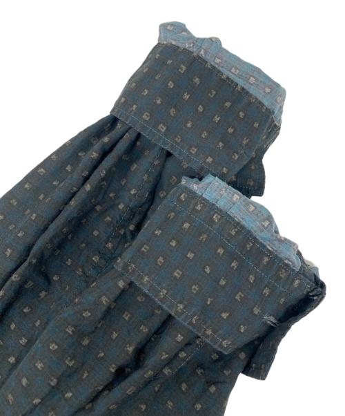 YOKE（ヨーク）YOKE (ヨーク) PIXEL LOW PLAID OPEN COLLAR SHIRT ブラック サイズ:2の古着・服飾アイテム