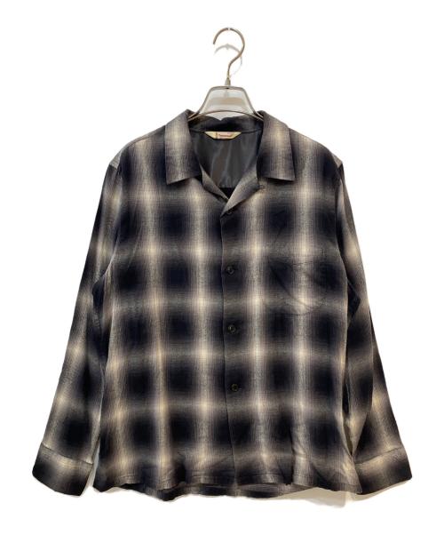 TOWN CRAFT（タウンクラフト）TOWN CRAFT (タウンクラフト) PENNEYS (ペニーズ) 復刻 オンブレチェックシャツ グレー サイズ:Mの古着・服飾アイテム