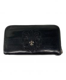 CHROME HEARTS（クロムハーツ）の古着「REC F ZIP フレアパッチ ジップウォレット」｜ブラック