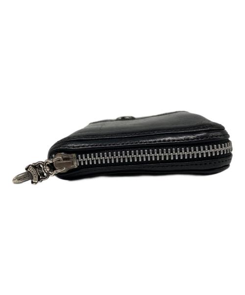 CHROME HEARTS（クロムハーツ）CHROME HEARTS (クロムハーツ) REC F ZIP フレアパッチ ジップウォレット ブラックの古着・服飾アイテム