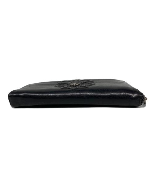 CHROME HEARTS（クロムハーツ）CHROME HEARTS (クロムハーツ) REC F ZIP フレアパッチ ジップウォレット ブラックの古着・服飾アイテム