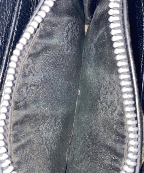 CHROME HEARTS（クロムハーツ）CHROME HEARTS (クロムハーツ) REC F ZIP フレアパッチ ジップウォレット ブラックの古着・服飾アイテム
