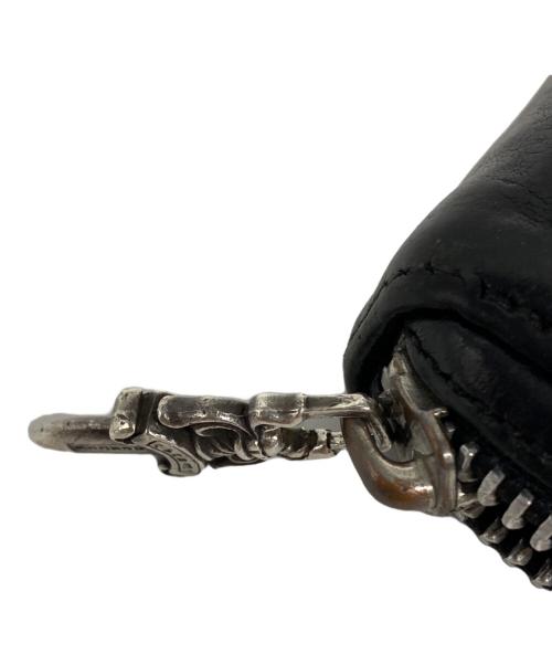 CHROME HEARTS（クロムハーツ）CHROME HEARTS (クロムハーツ) REC F ZIP フレアパッチ ジップウォレット ブラックの古着・服飾アイテム