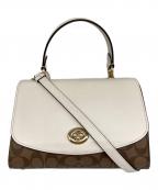 COACHコーチ）の古着「TILLY TOP HANDLE SATCHEL 2WAYショルダーバッグ」｜ホワイト