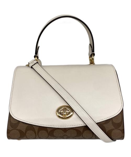 COACH（コーチ）COACH (コーチ) TILLY TOP HANDLE SATCHEL 2WAYショルダーバッグ ホワイトの古着・服飾アイテム