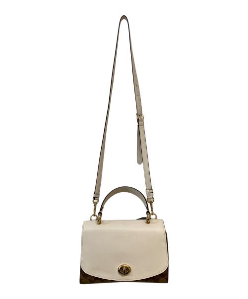 COACH（コーチ）COACH (コーチ) TILLY TOP HANDLE SATCHEL 2WAYショルダーバッグ ホワイトの古着・服飾アイテム