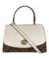 COACH（コーチ）の古着「TILLY TOP HANDLE SATCHEL 2WAYショルダーバッグ」｜ホワイト