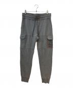 MONCLERモンクレール）の古着「PANTALONE カーゴポケット付 スウェット ジョガー パンツ」｜グレー