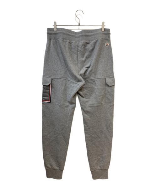 MONCLER（モンクレール）MONCLER (モンクレール) PANTALONE カーゴポケット付 スウェット ジョガー パンツ グレー サイズ:Lの古着・服飾アイテム