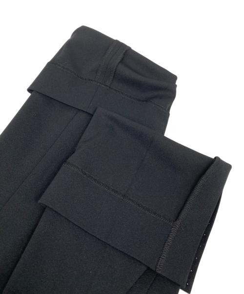 LEONARD FASHION（レオナールファッション）LEONARD FASHION (レオナールファッション) 裾ラインストーンスリットパンツ ブラック サイズ: 38の古着・服飾アイテム