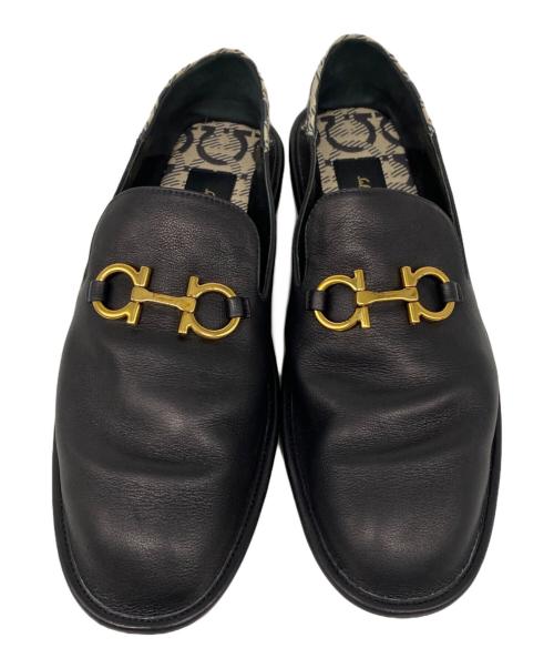 Salvatore Ferragamo（サルヴァトーレ フェラガモ）Salvatore Ferragamo (サルヴァトーレ フェラガモ) ALETE ローファー ブラック サイズ:7の古着・服飾アイテム
