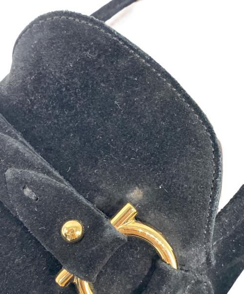 Salvatore Ferragamo（サルヴァトーレ フェラガモ）Salvatore Ferragamo (サルヴァトーレ フェラガモ) ALESSIO スウェード ビットローファー ブラック サイズ:8の古着・服飾アイテム