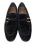 中古・古着 Salvatore Ferragamo (サルヴァトーレ フェラガモ) ALESSIO スウェード ビットローファー ブラック サイズ:8：12000円
